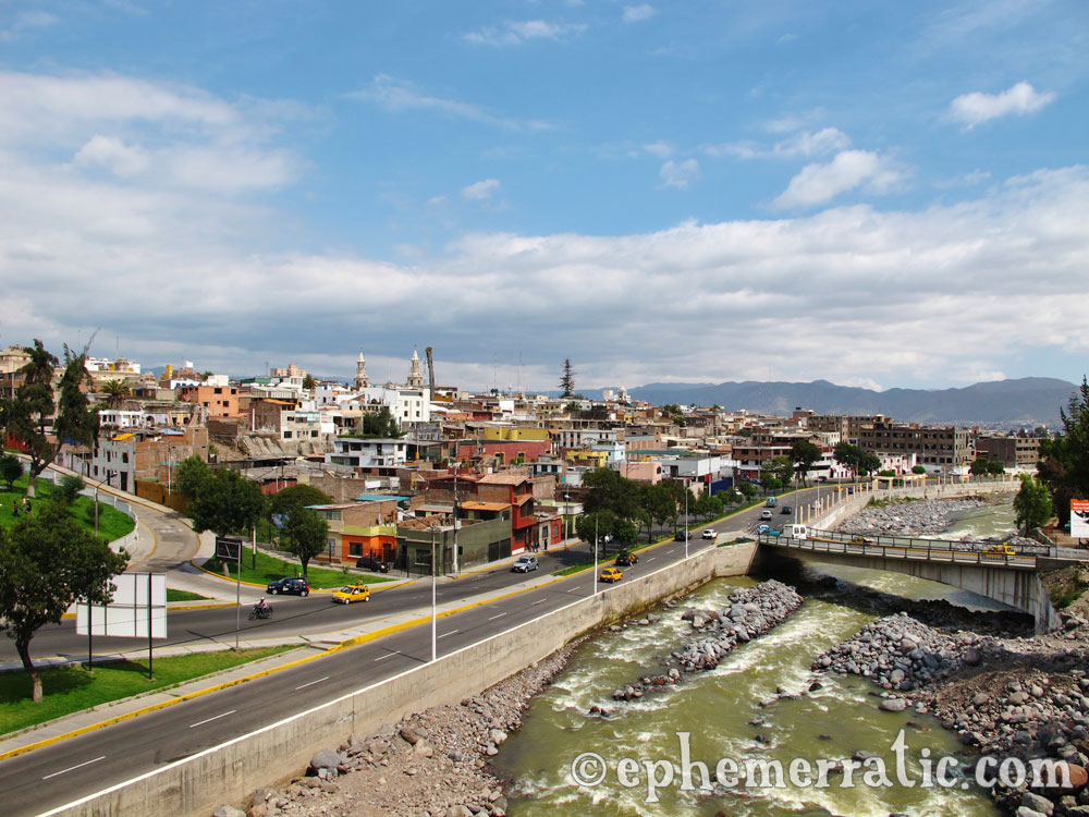 City river view, Arequipa, Peru photo