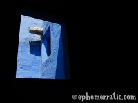 Blue window view, Santa Catalina Monastery and Convent, Arequipa, Peru photo