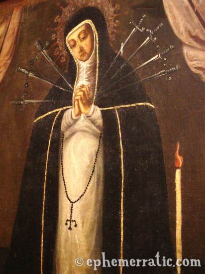 Stabbed nun, Santa Catalina Monastery and Convent, Arequipa, Peru photo