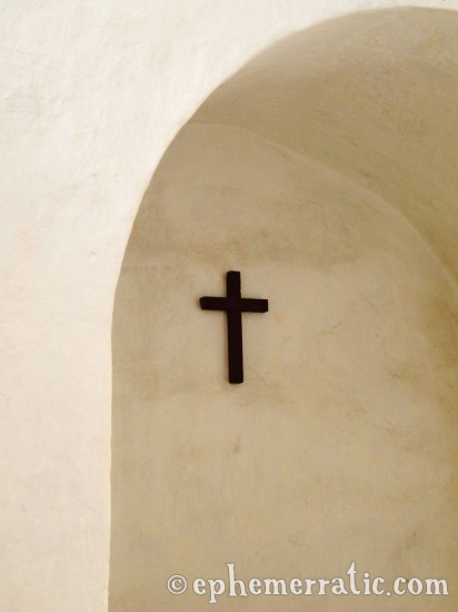 Cross in white, Santa Catalina Monastery and Convent, Arequipa, Peru photo