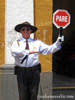 Too happy traffic cop, Arequipa, Peru photo