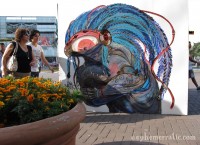 Cyclops street art, Miraflores, Lima, Peru
