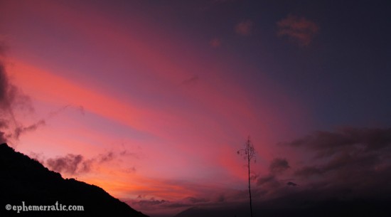 Sunset over Cabanaconde, Colca Canyon, PeruCabanaconde, Colca Canyon, Peru