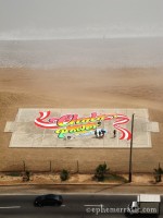 Cholo Power mural on the Miraflores beach, Lima, Peru