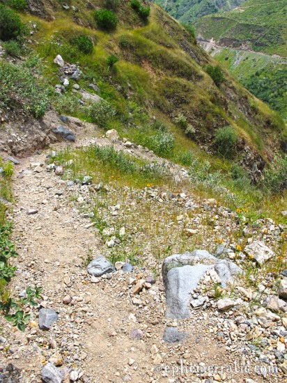 Calling this a trail is generous, Colca Canyon, Peru