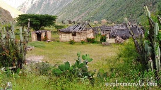 Remote, small village near Llahuar, Colca Canyon, Peru photo