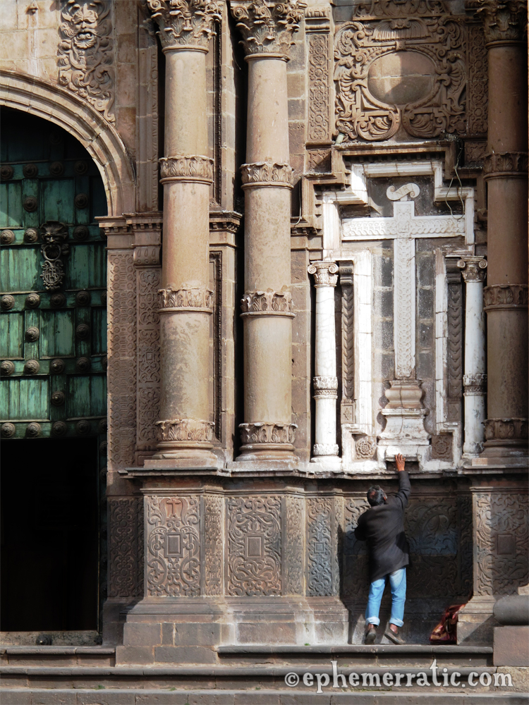 Beseecher at Iglesia de la Compañía de Jesús, Cusco, Peru photo