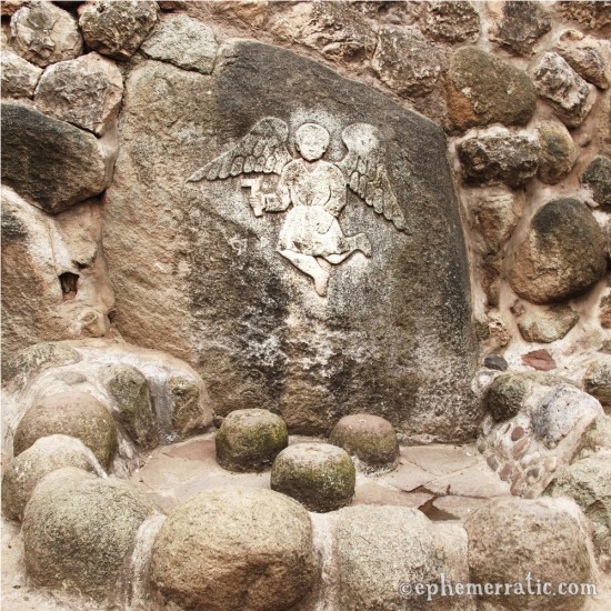 Angelic shrine in San Blas neighborhood, Cusco, Peru photo