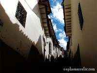 Shadows and sunlight, Cusco, Peru photo