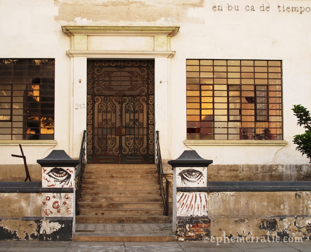 en bu ca de tiempo graffiti, Barranco, Lima, Peru by Lauren Girardin
