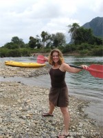 Ready for kayaking the Song River, Vang Vieng, Laos