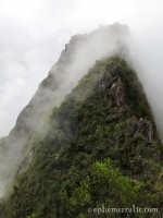 Layered mountains of Huayna Piccu, at Machu Picchu, Peru photo