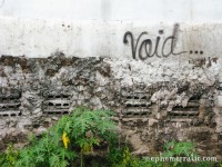 White void on a wall, Manila, The Philippines photo