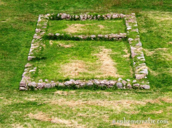 All that remains of an Incan building, Moray, Peru photo