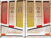 Colorful truck doors, Sacred Valley, Peru photo