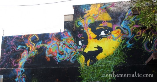 Yellow boy mural, Barranco, Lima, Peru by Lauren Girardin